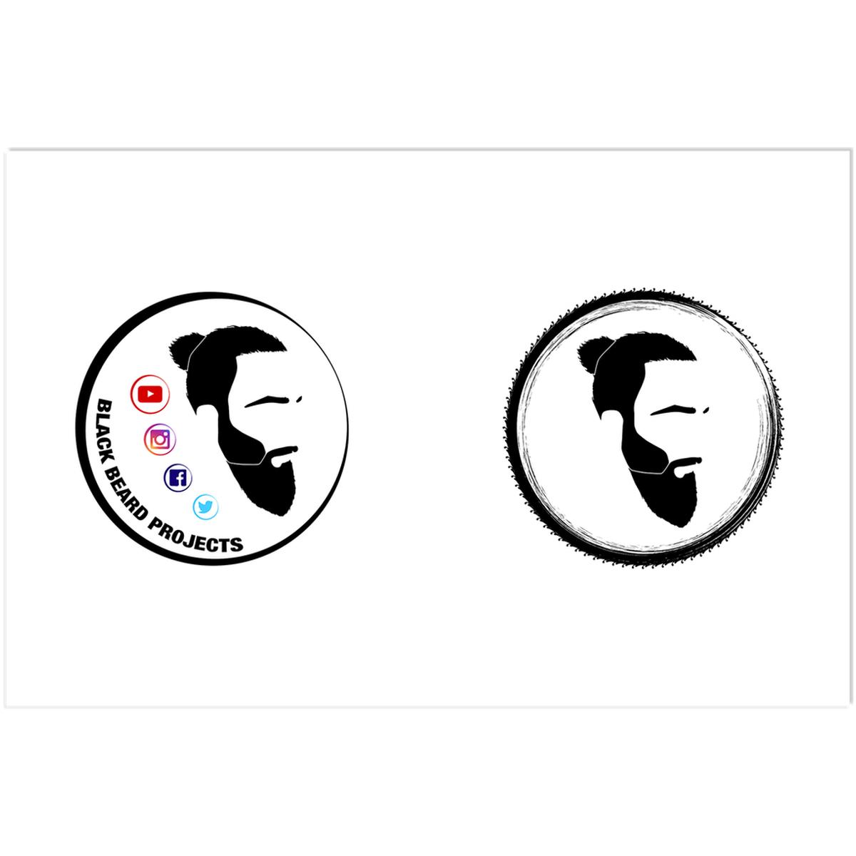 Black Beard Stickers