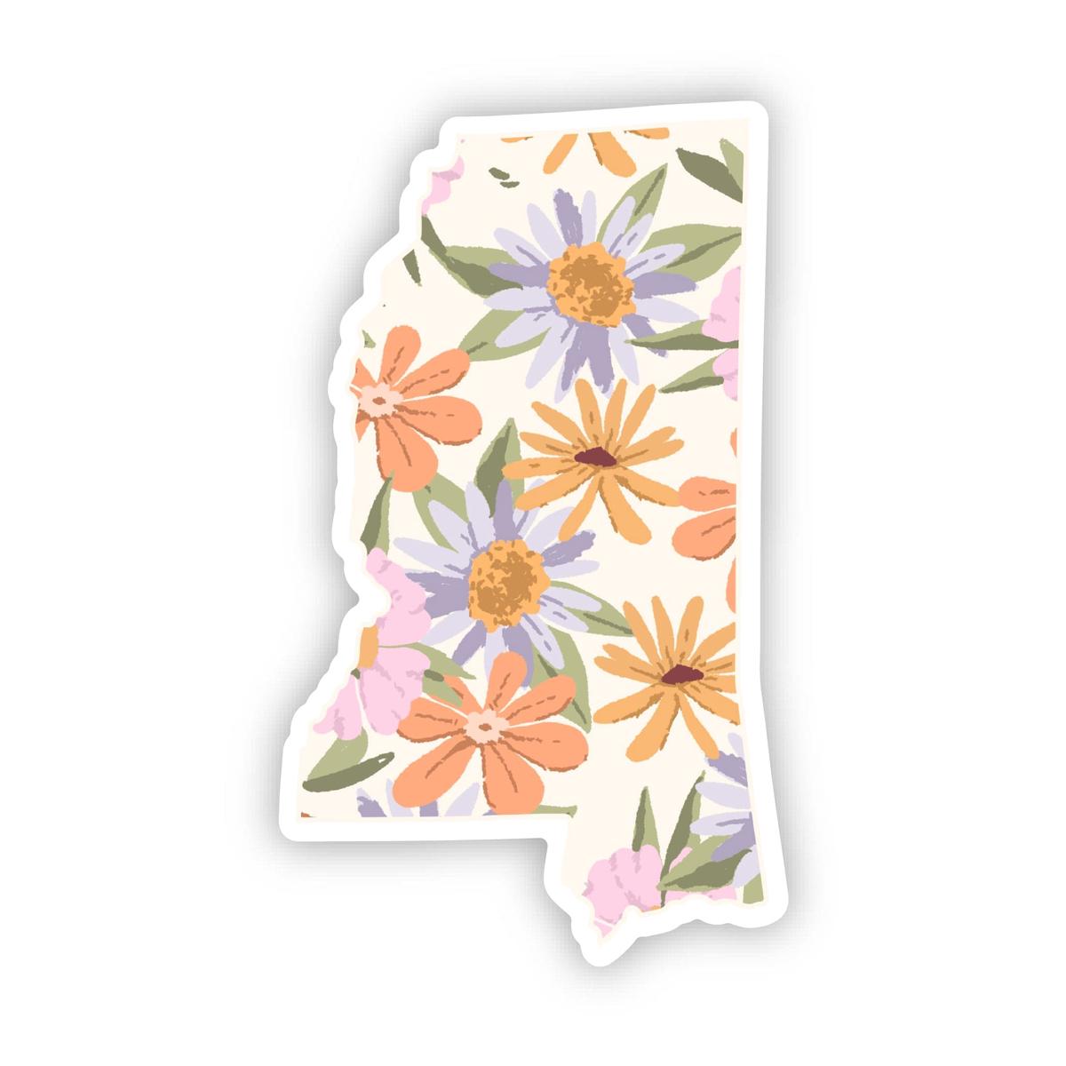 Mississippi Floral Pattern Sticker