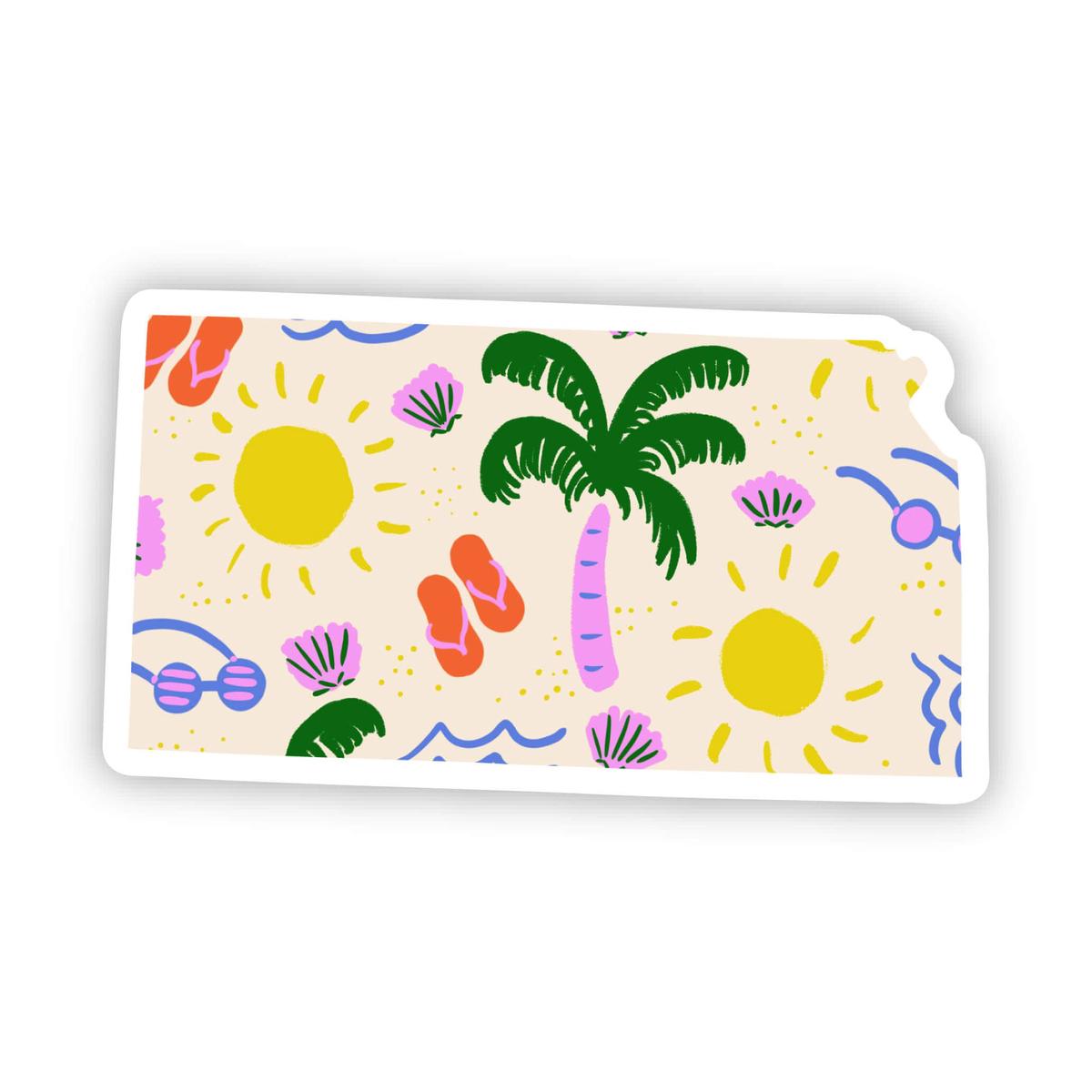 Kansas Sticker - Beach