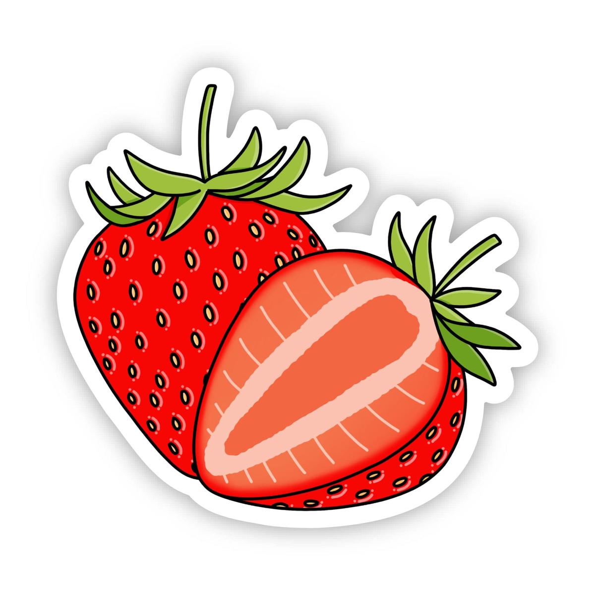 Strawberry Slice Sticker