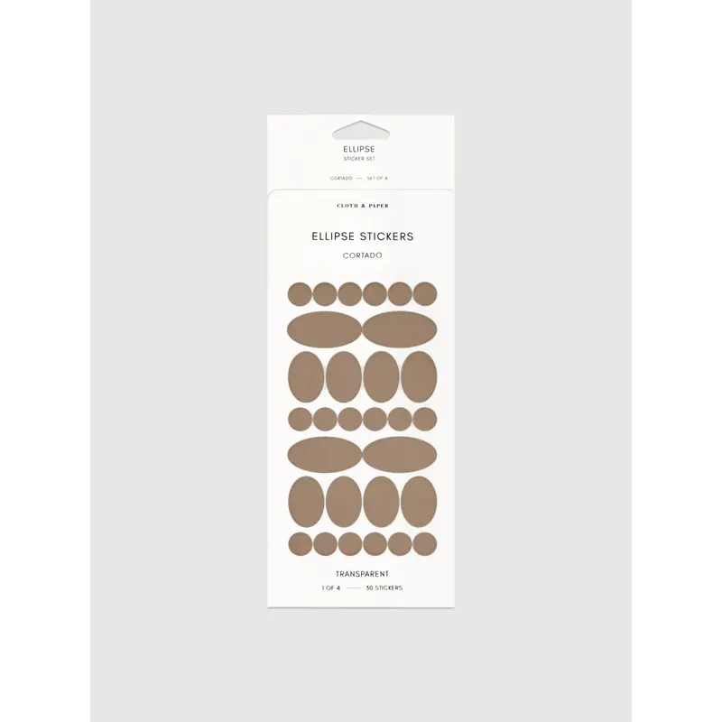 Ellipse Shape Stickers