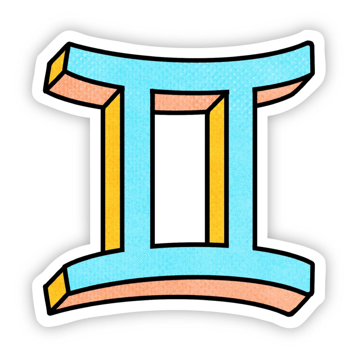 Gemini Symbol Zodiac Sticker