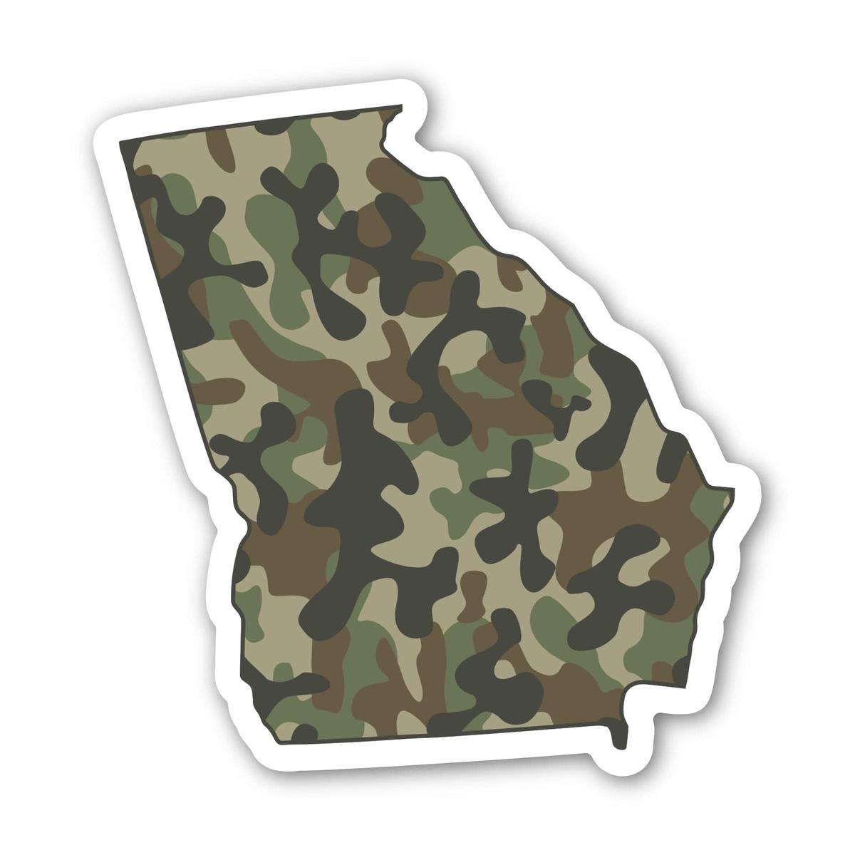 Georgia Camo Pattern Sticker