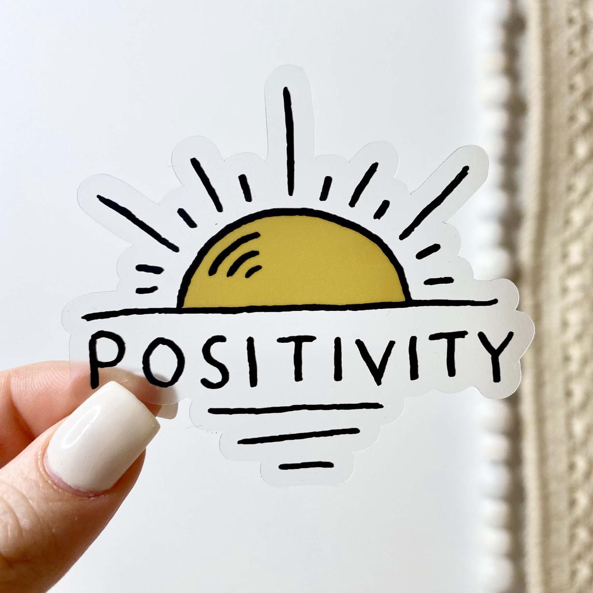 Positivity Sun Clear Sticker