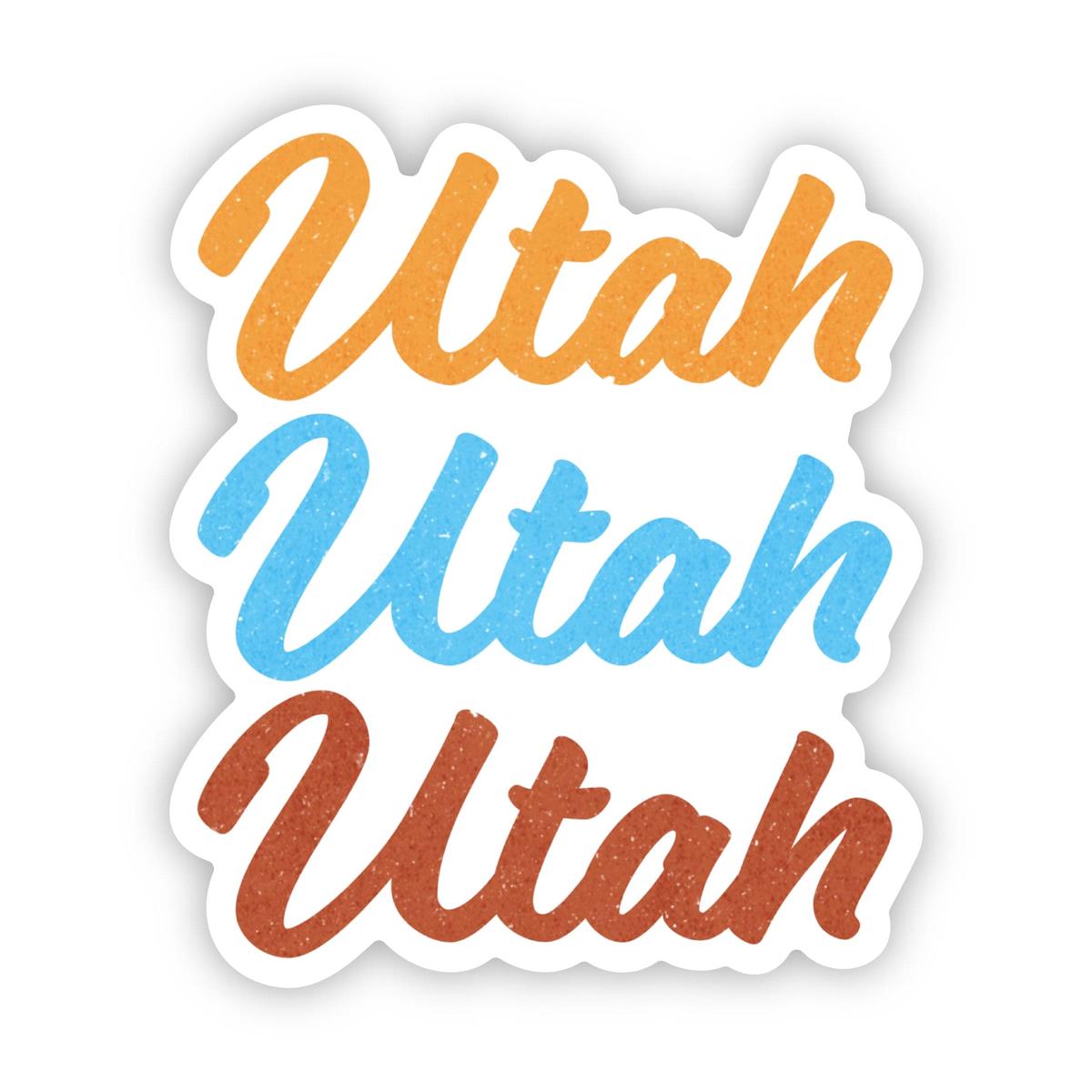 Utah Text Sticker