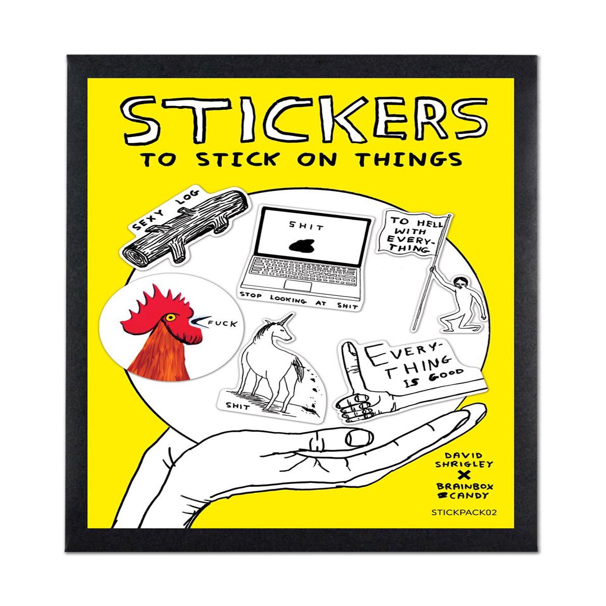 David Shrigley Stickers  Set 2