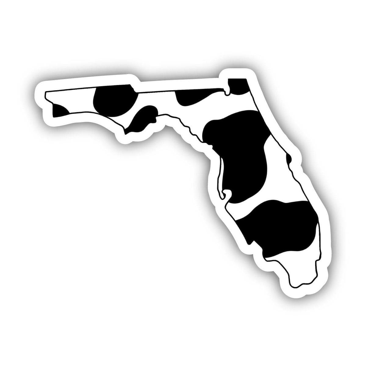 Florida Cow Pattern Sticker