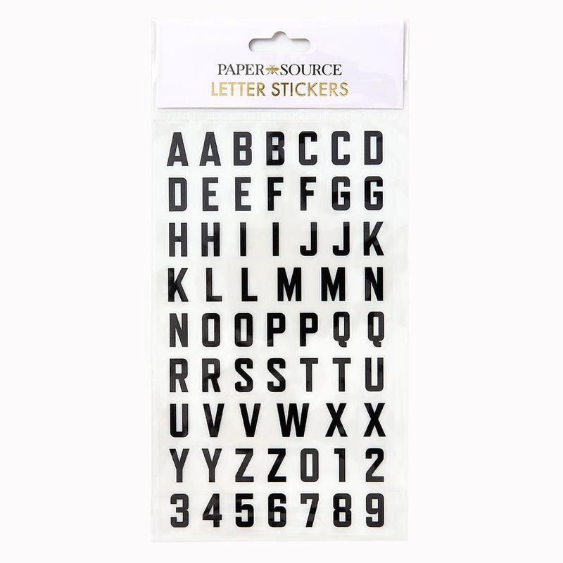 Letter Sticker Sheet