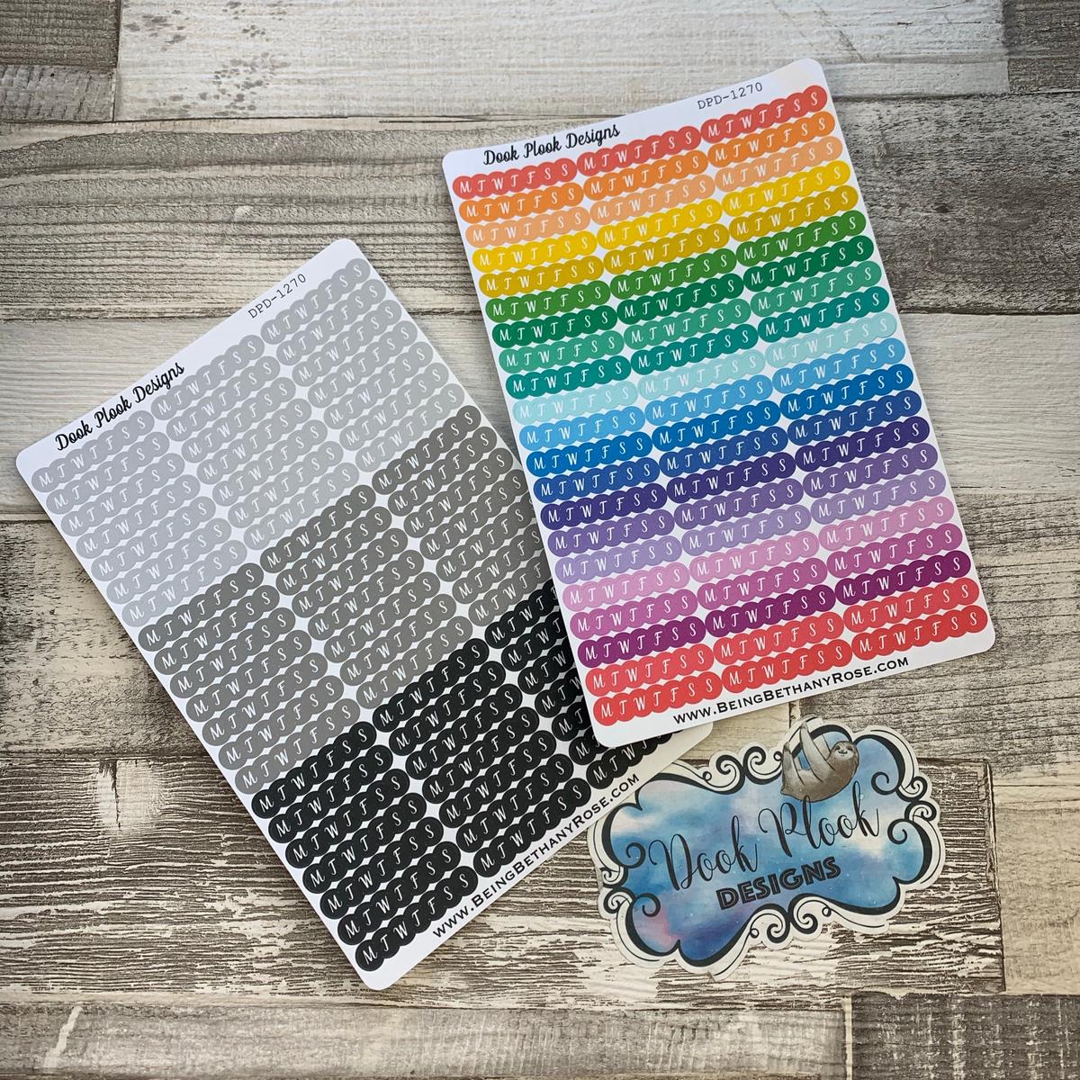 Weekly Habit tracking stickers (DPD1270)