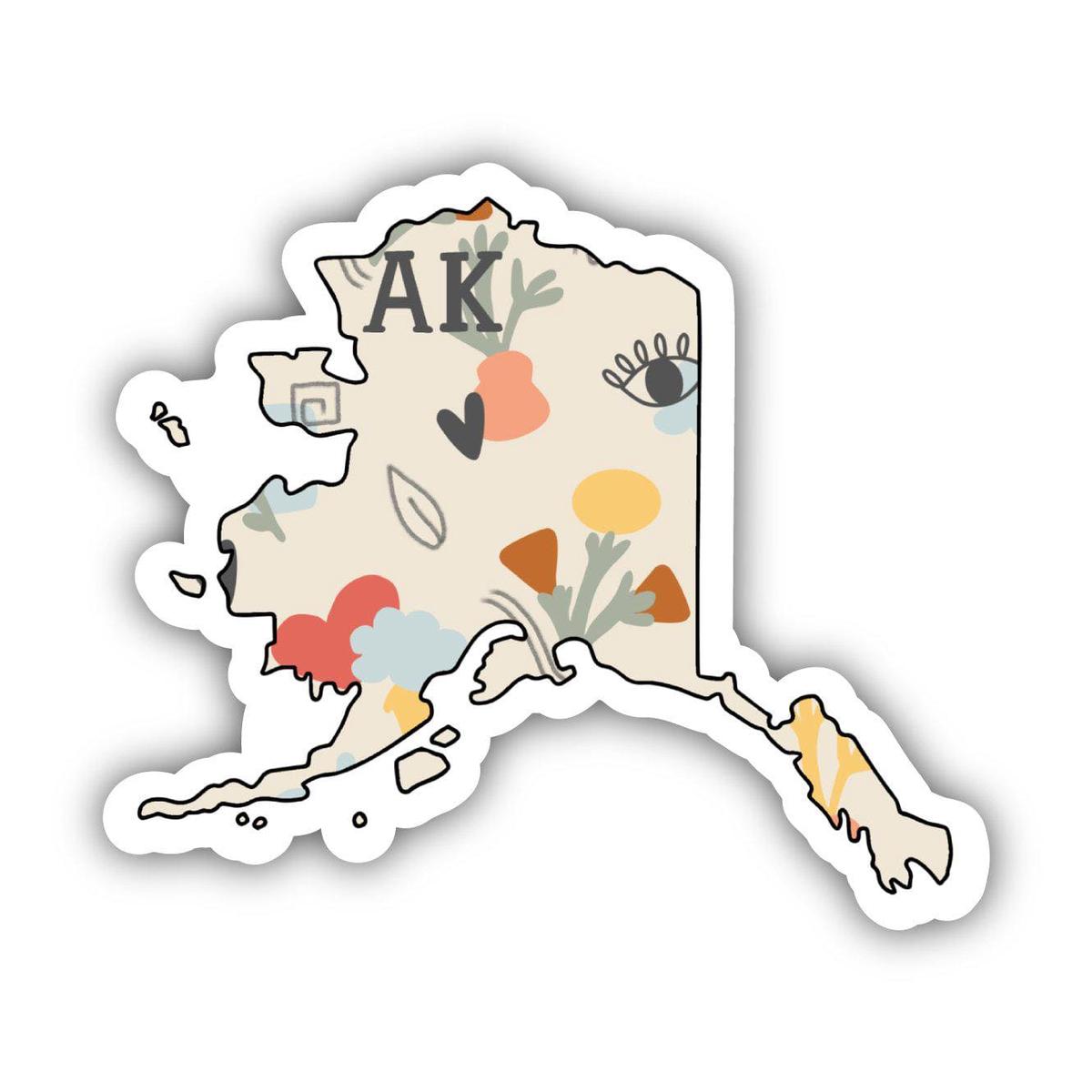 Alaska Abstract Pattern Sticker