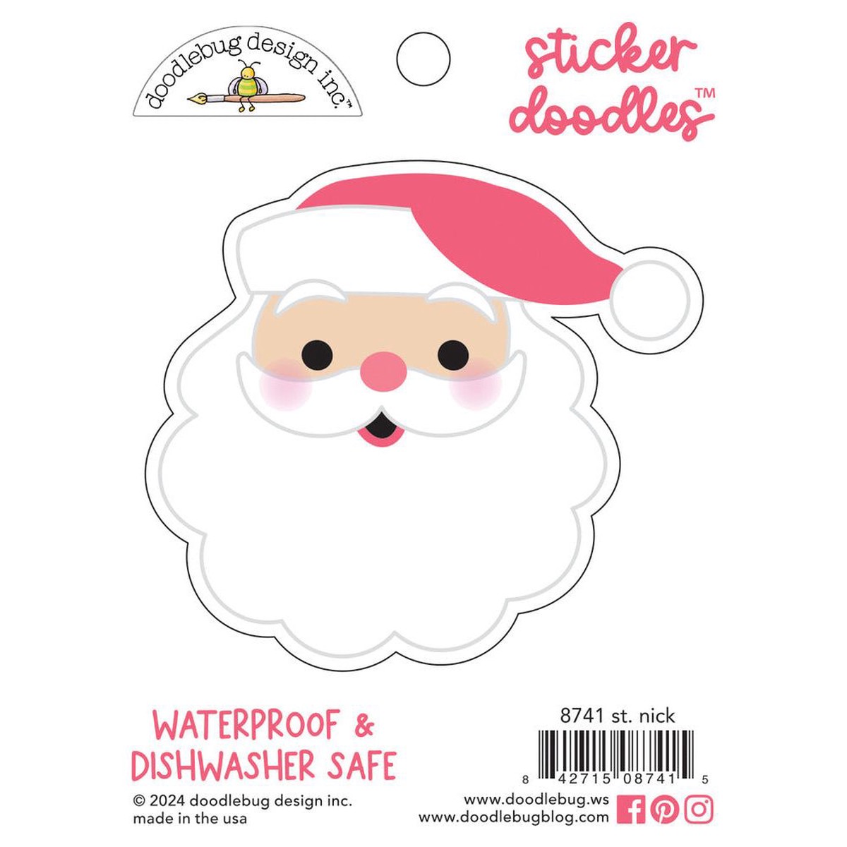 Doodlebug St. Nick Sticker Doodle 8741*