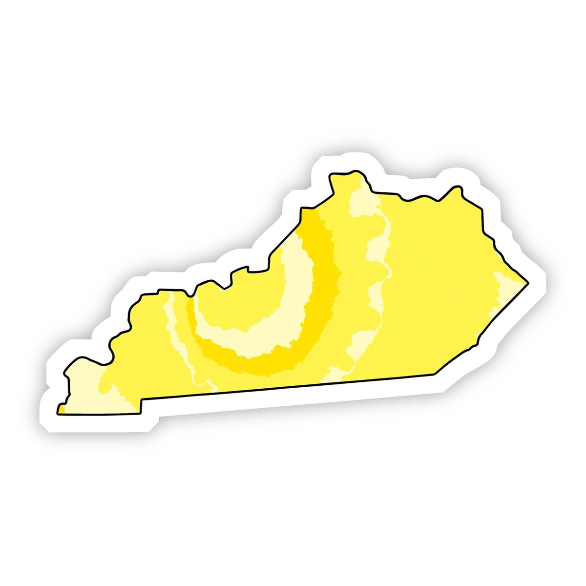 Kentucky Yellow Sticker