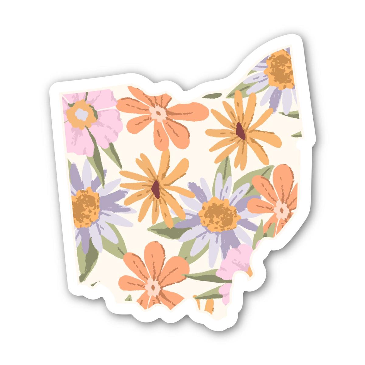 Ohio Floral Pattern Sticker