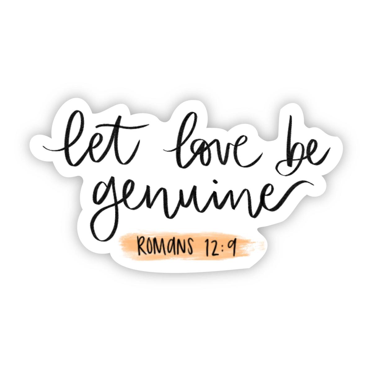let love be genuine
