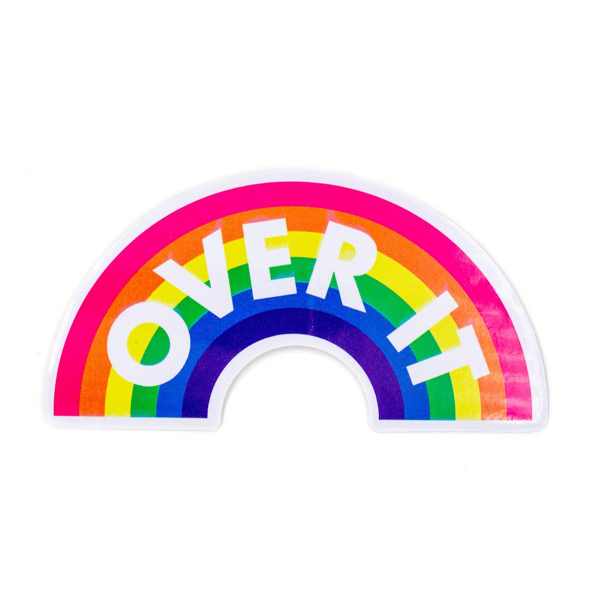 Over It Vinyl Sticker