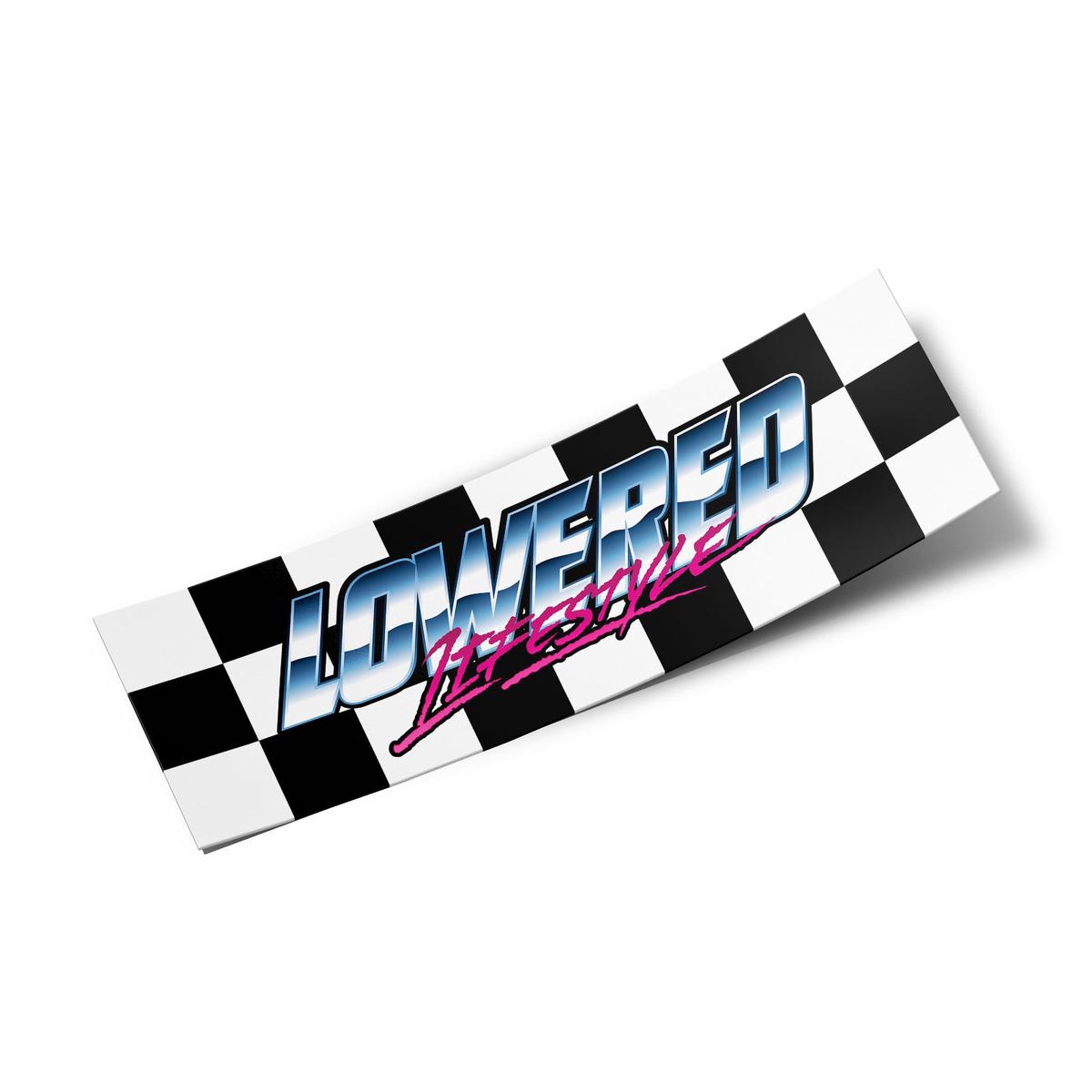 Box Sticker Checker Retro