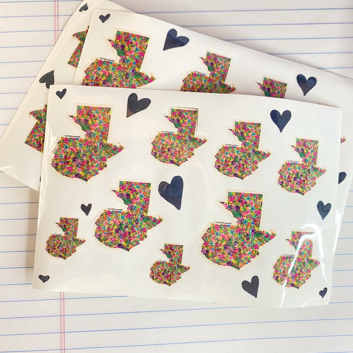 Guatemala Florecers Sticker Sheet