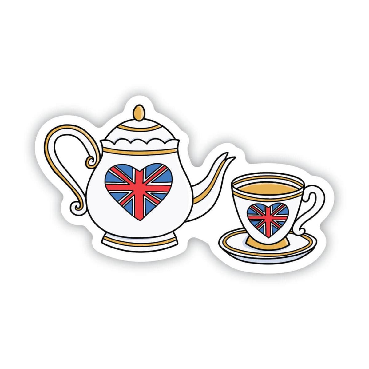 London Tea Set Sticker