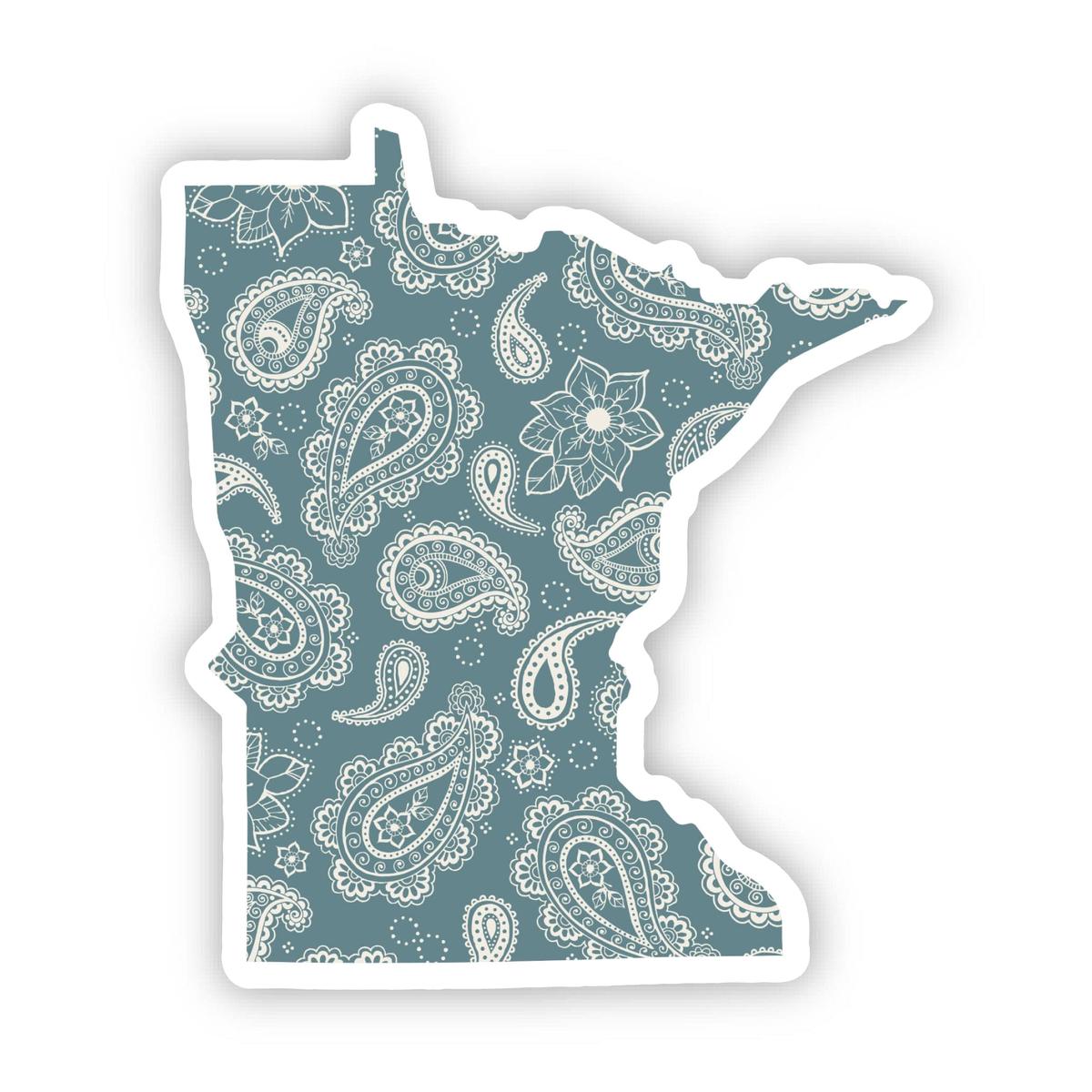 Minnesota Paisley Pattern Sticker