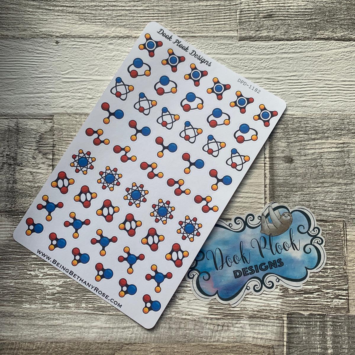 Science Atom stickers (DPD1182)