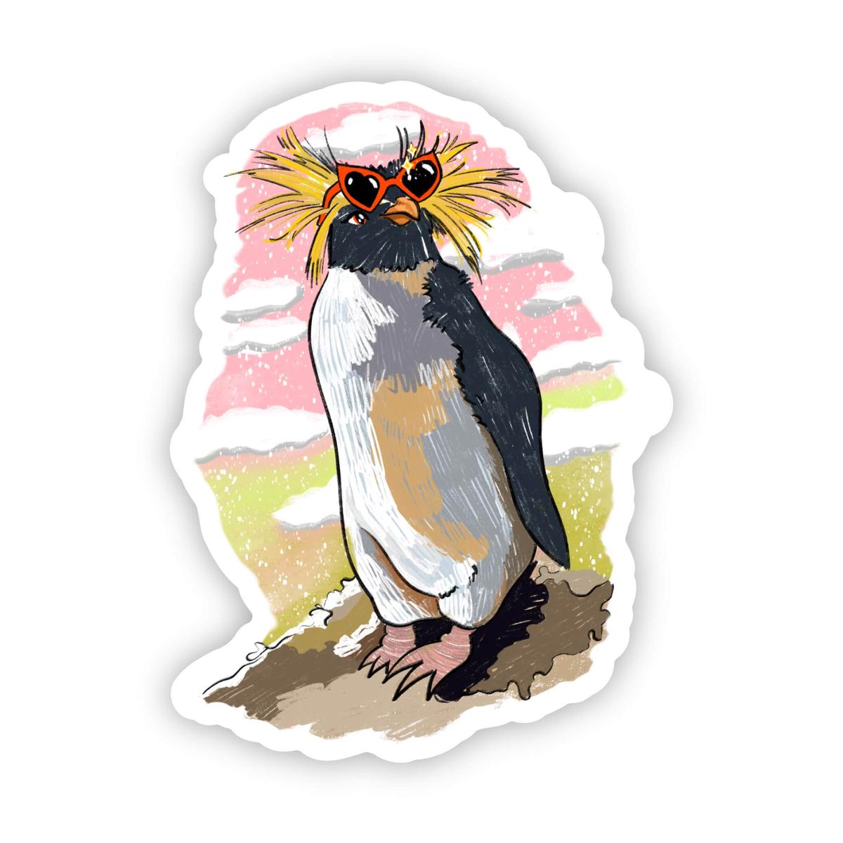 Macaroni Penguin Sticker