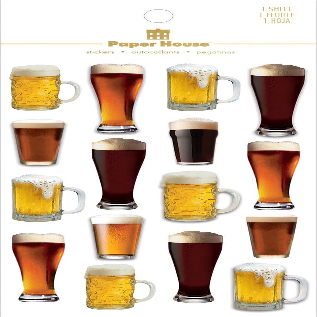 Scrapbook Stickers - 3D Beer