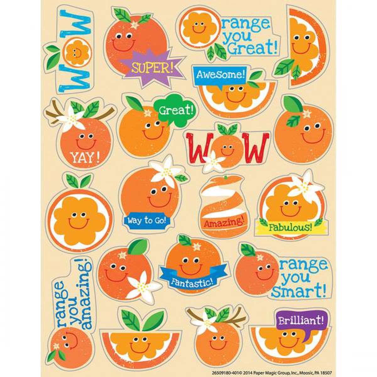 STICKERS: ORANGE SCENTED