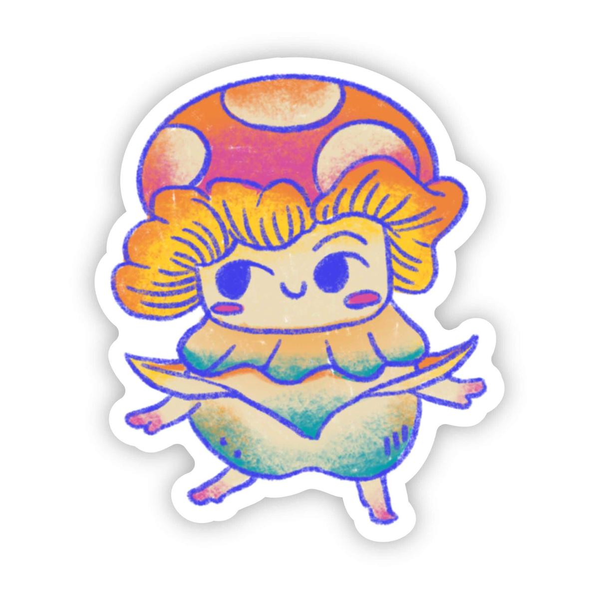 Mushroom Flower Sticker