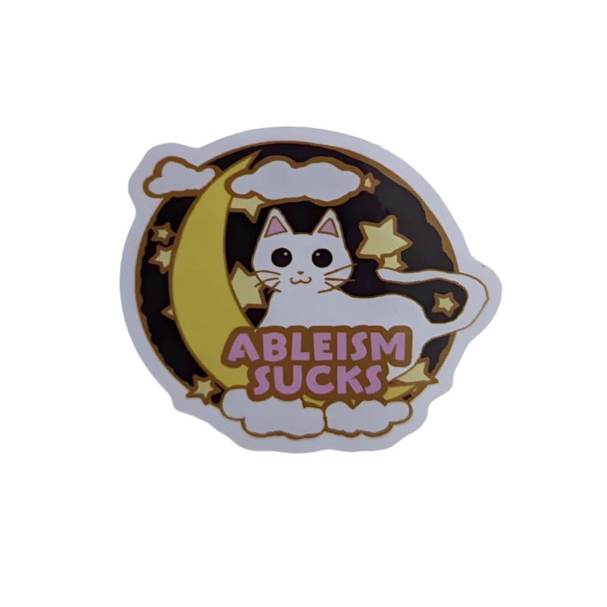 2" Moon Cat Sticker