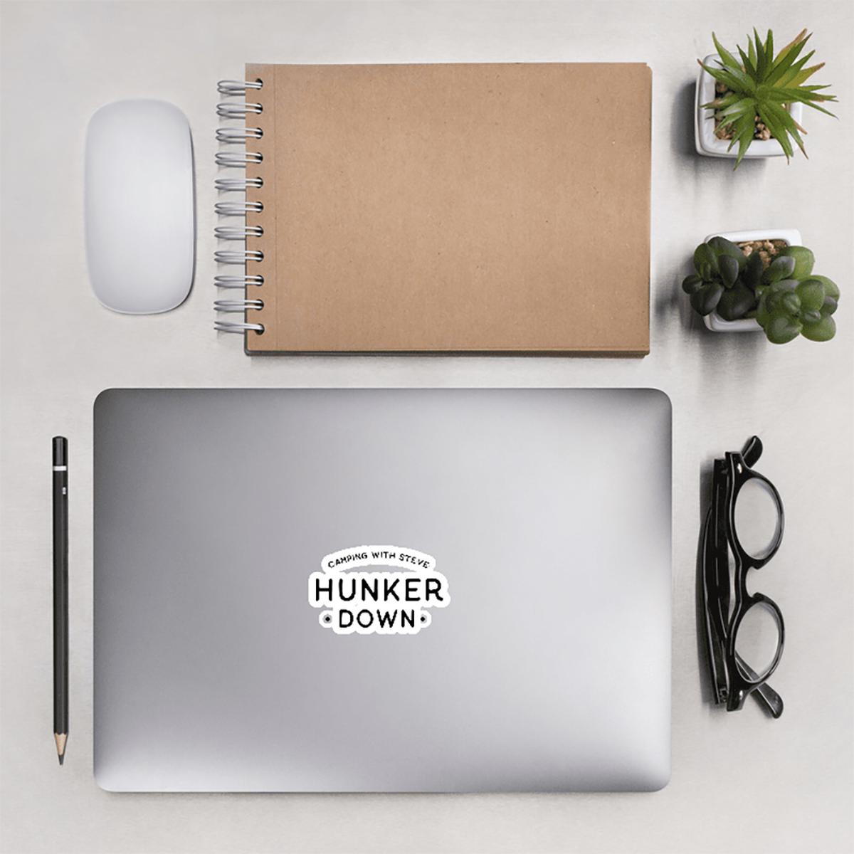 Hunker Down Sticker