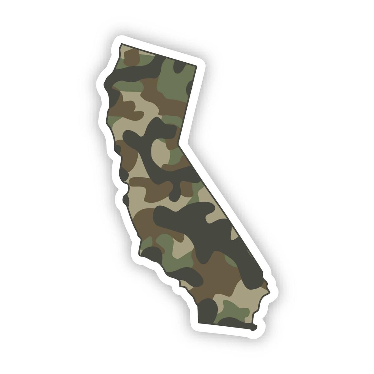 California Camo Pattern Sticker