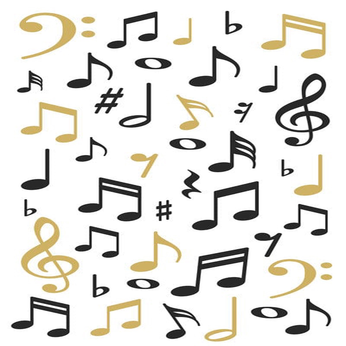 Decorative Stickers - Music Notes