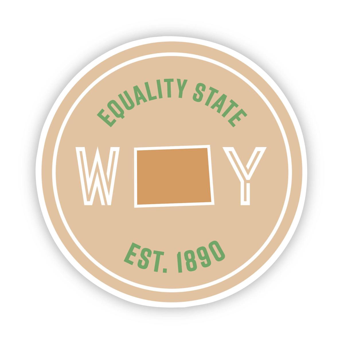 Equality State Wyoming Sticker