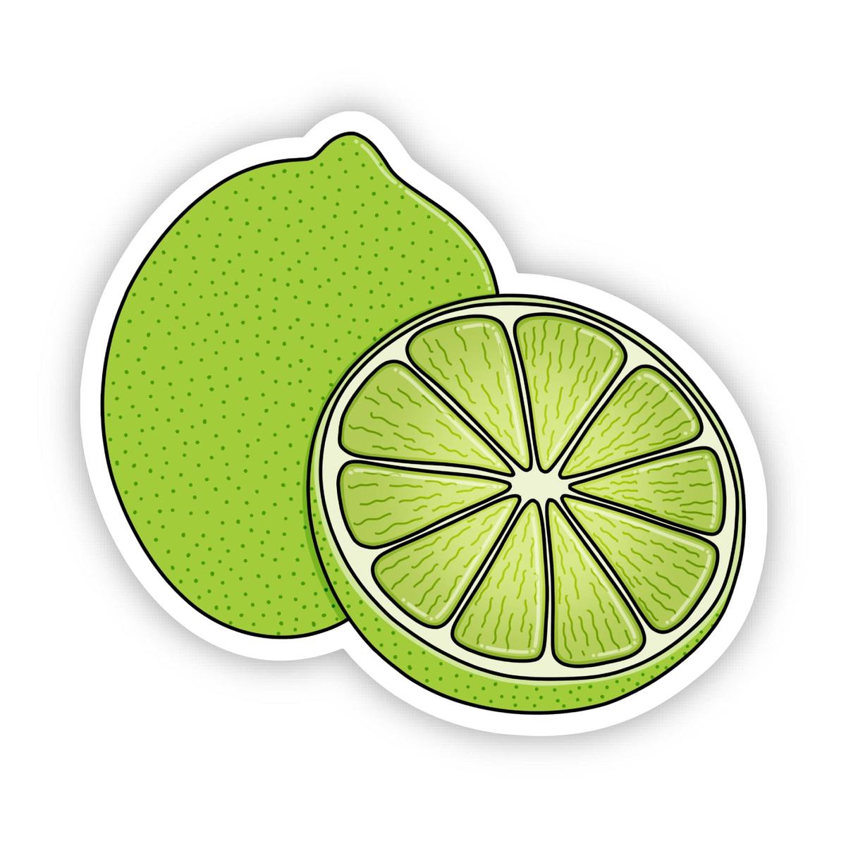 Lime Slice Sticker