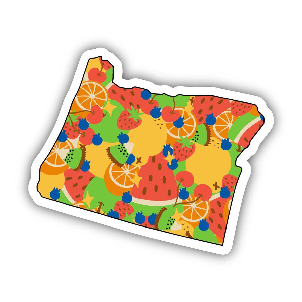 Oregon Fruit Pattern Sticker