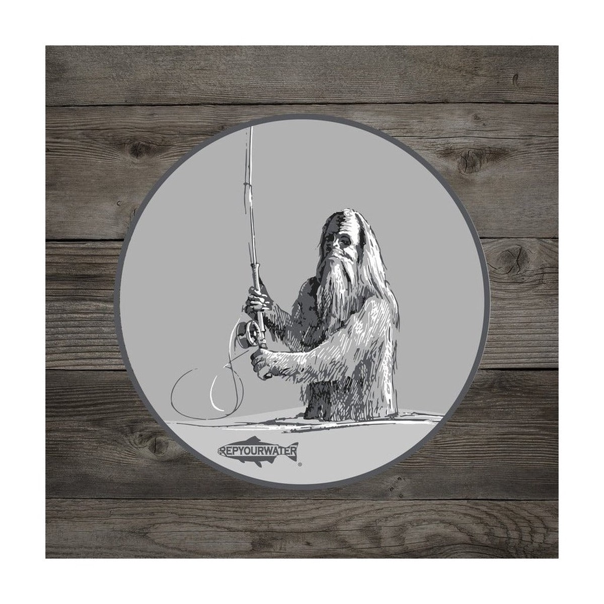 Rep Your Water - Swing. Squatch. Repeat. Sticker