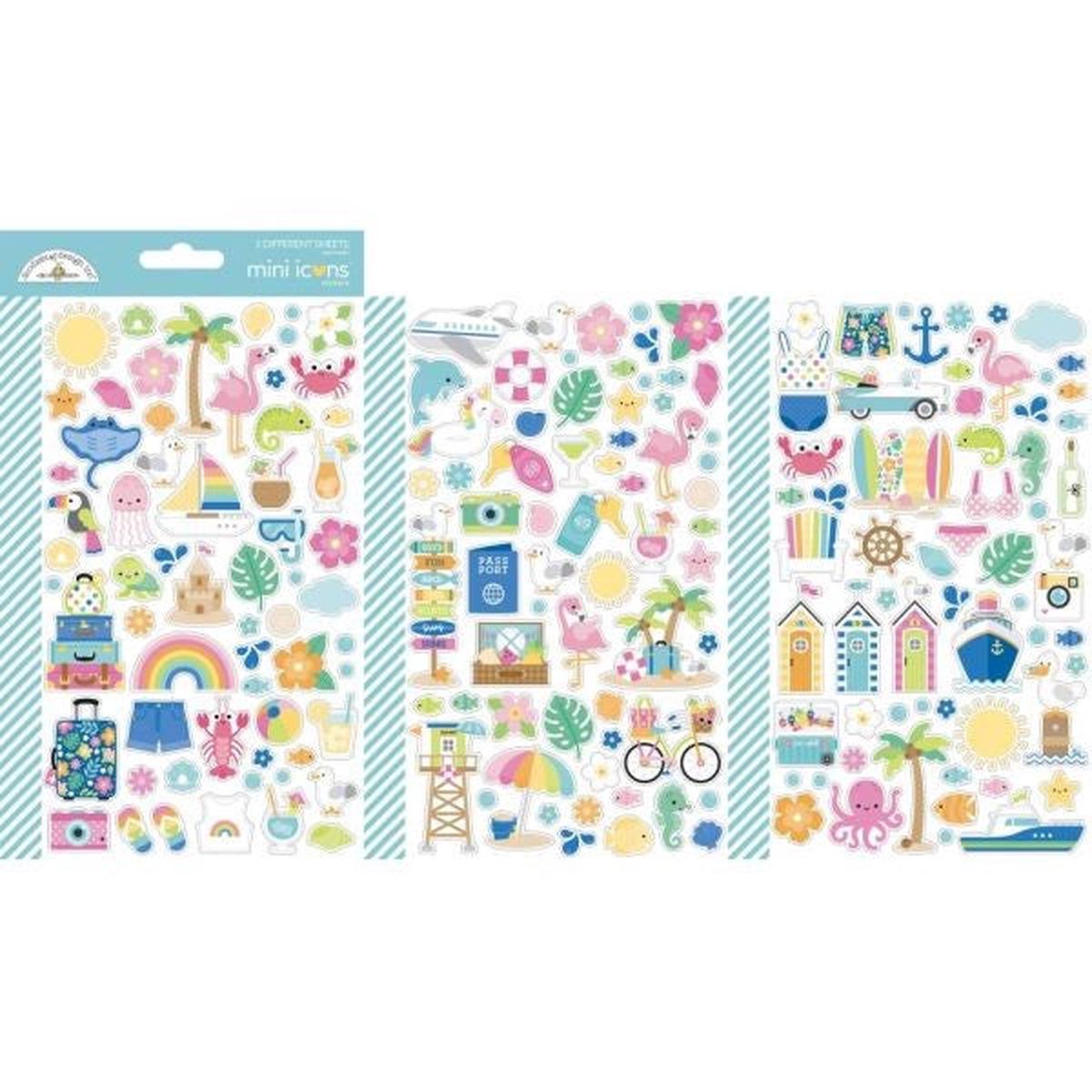 Summer Fun - Mini Icon Stickers