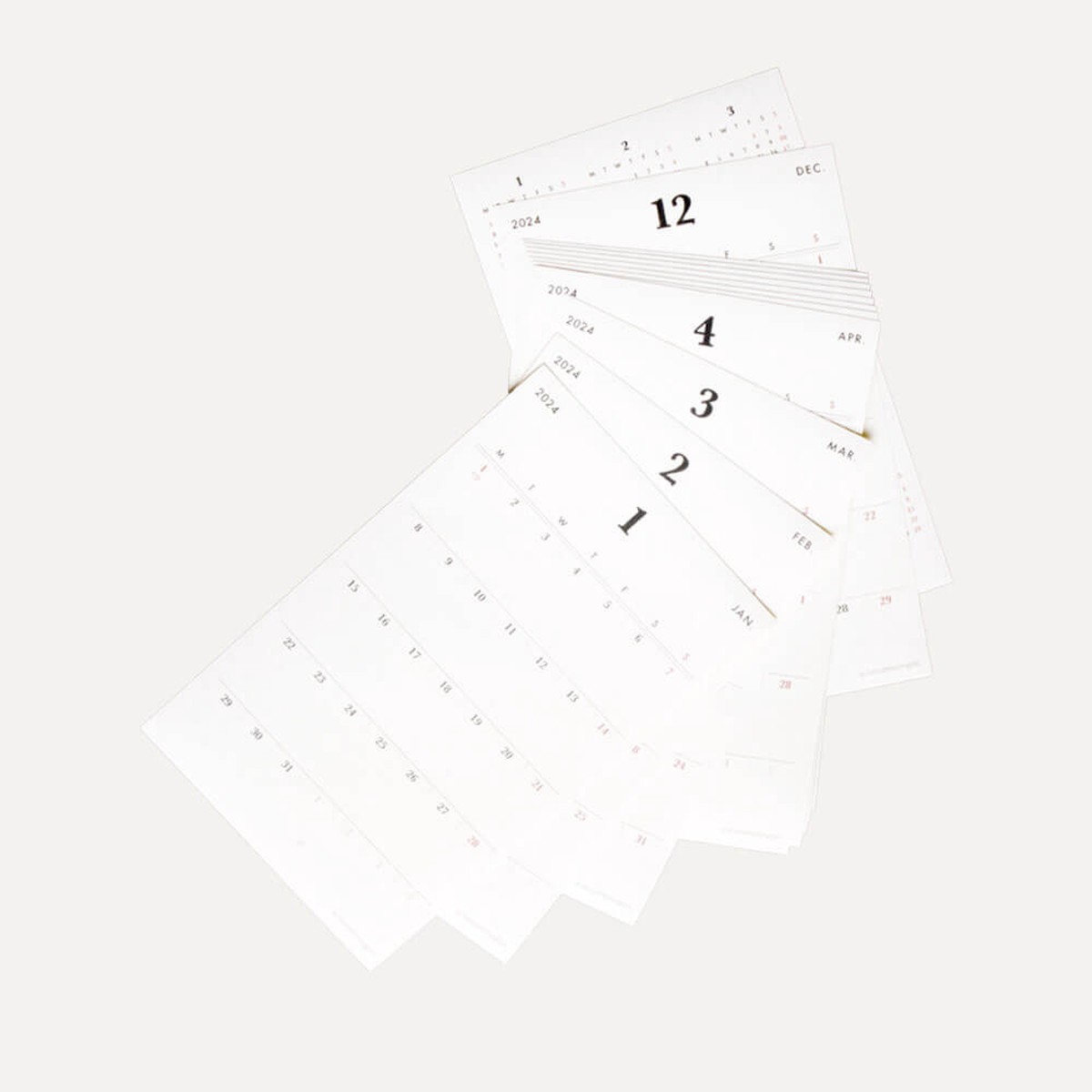2024 Digging Large Dated Monthly Planner Sticker Pack