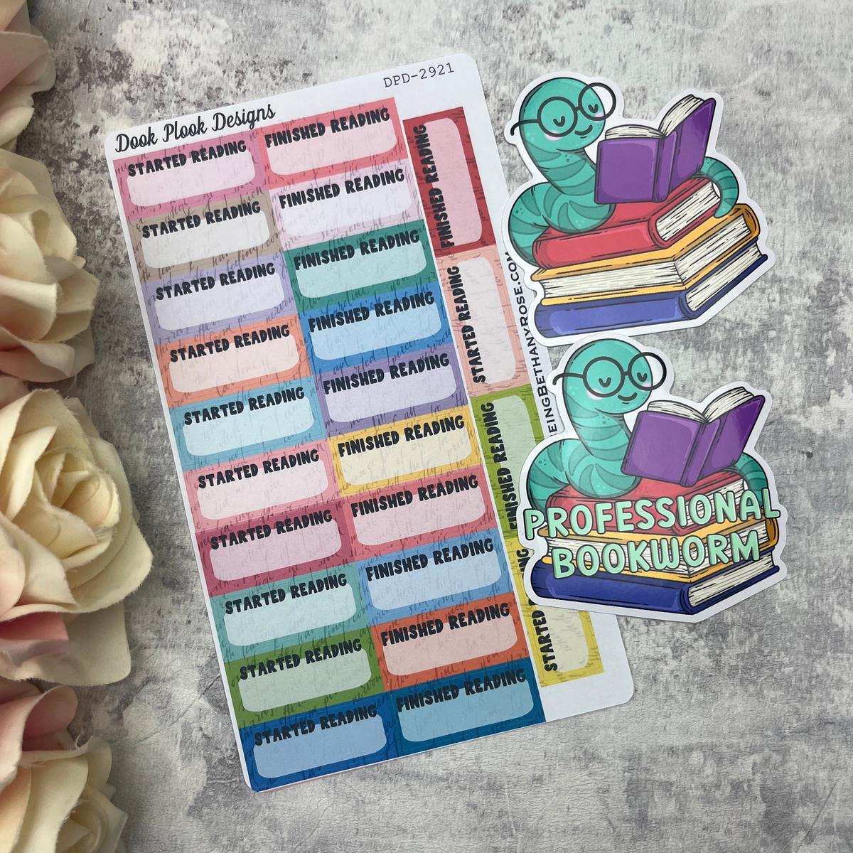 Book / Reading sticker bundle  (dpd2921)