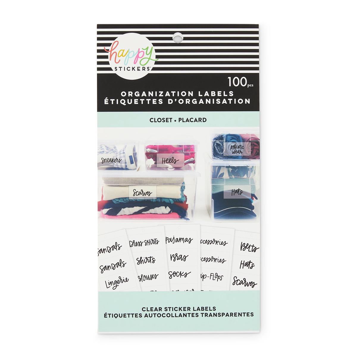 Closet - Organization Labels