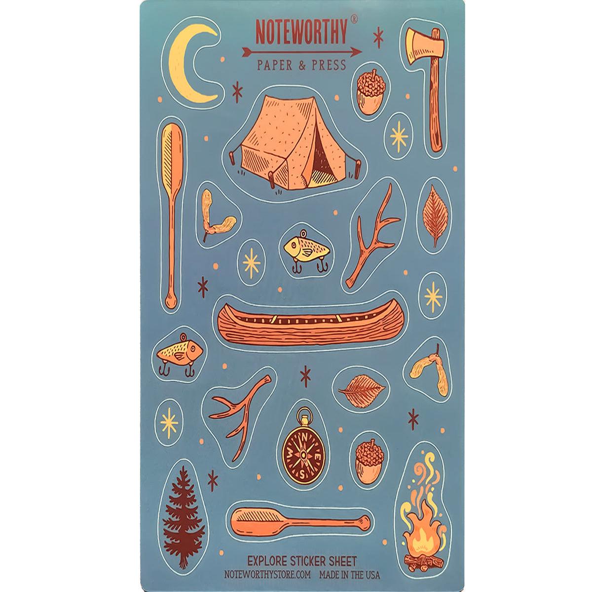 Explore Sticker Sheet