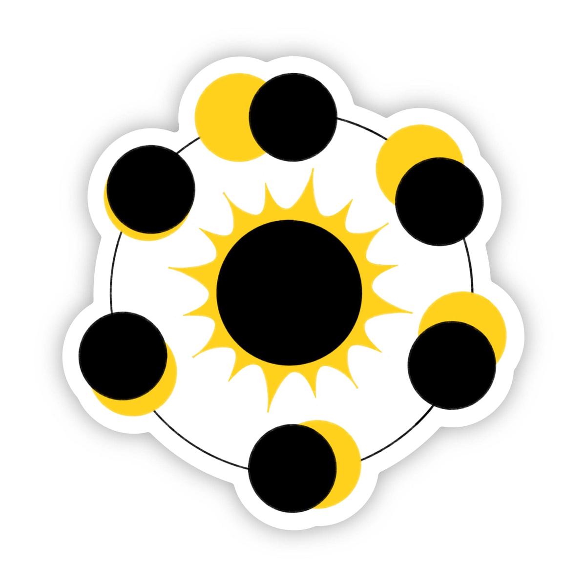 Solar Eclipse Orbit Sticker
