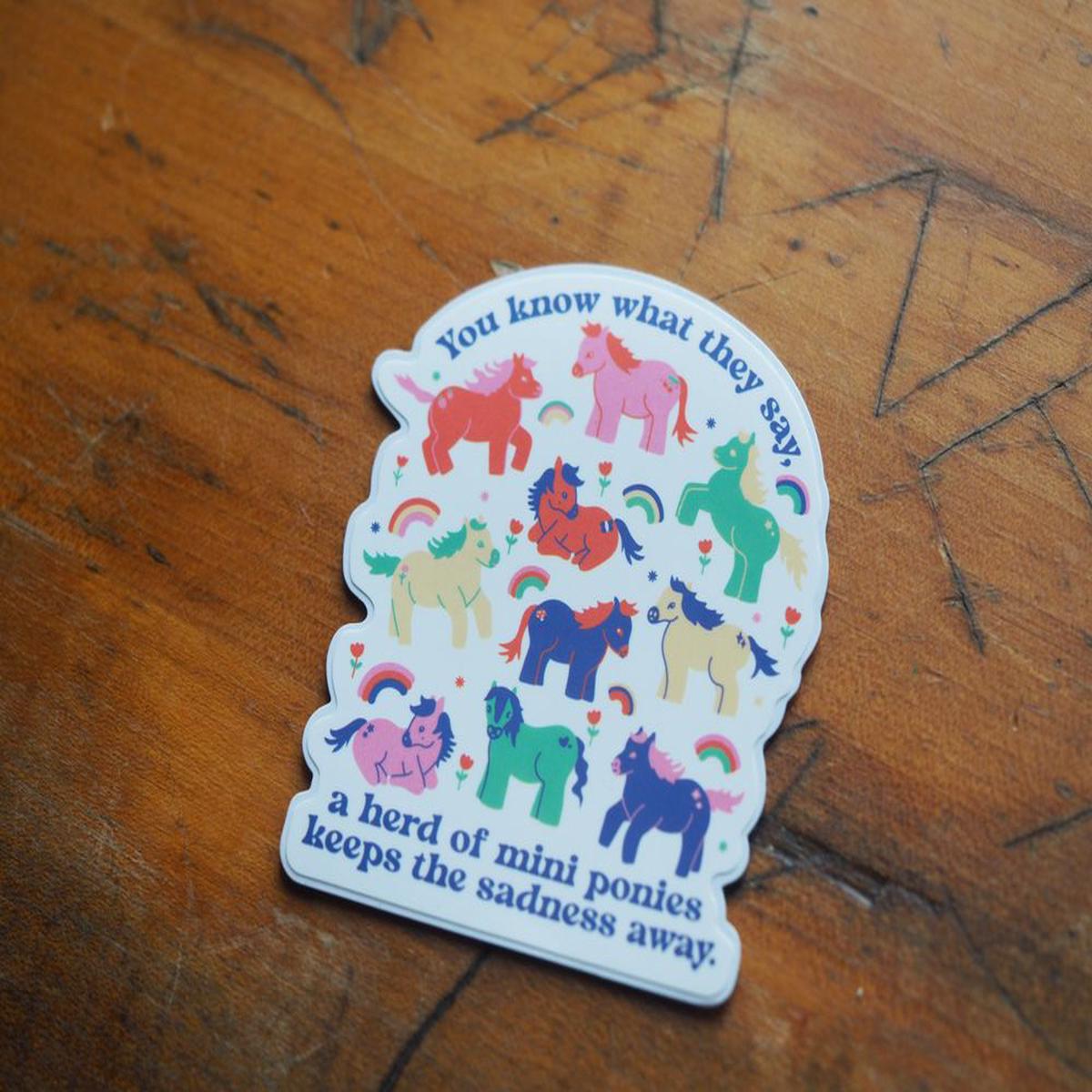 Tender Ghost - Vinyl Sticker - Mini Ponies