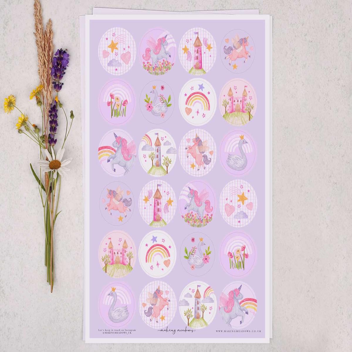 Unicorn Sticker Sheet