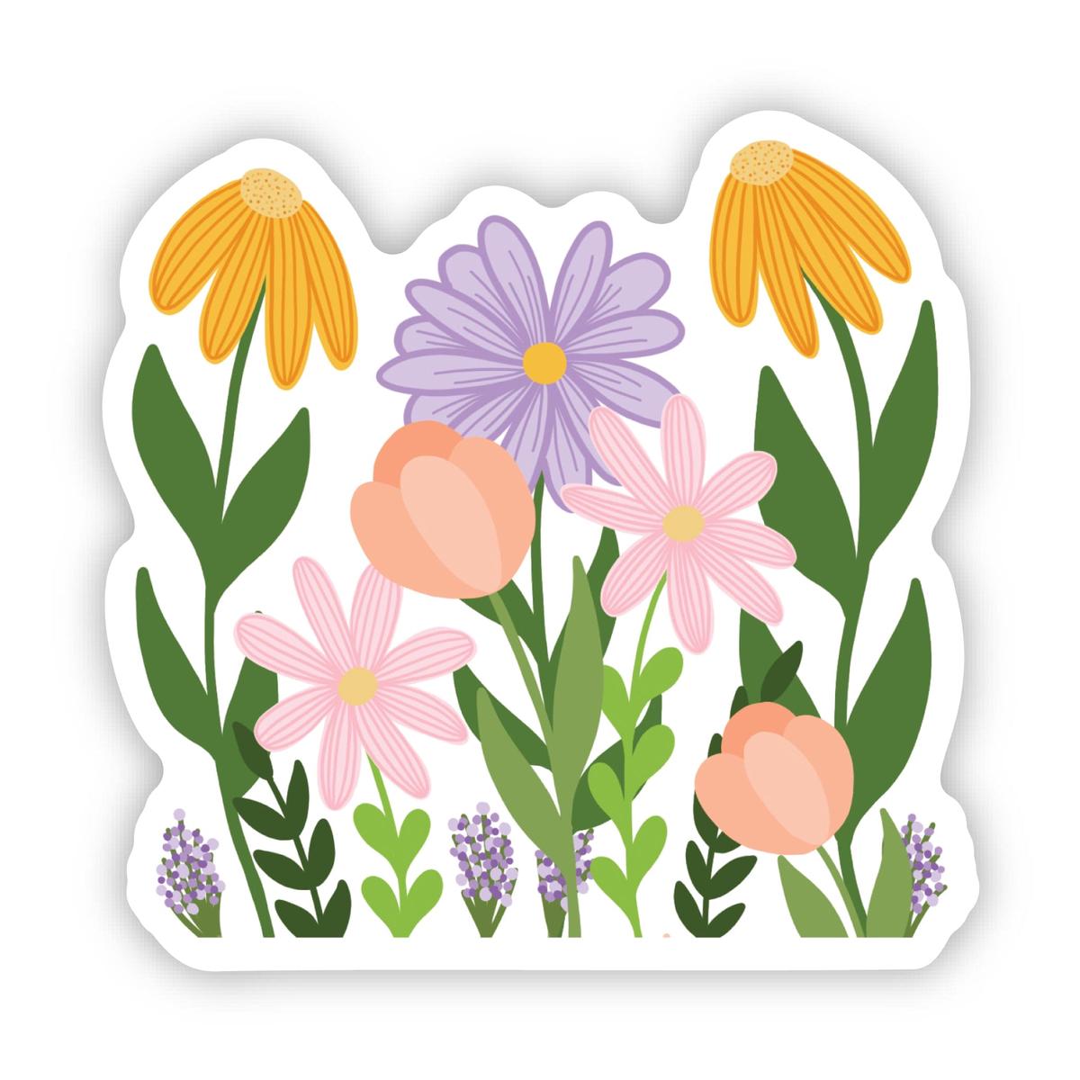 Pastel Floral Pattern Sticker