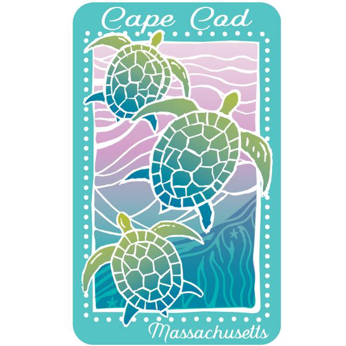 Three Turtles Cape Cod Sticker