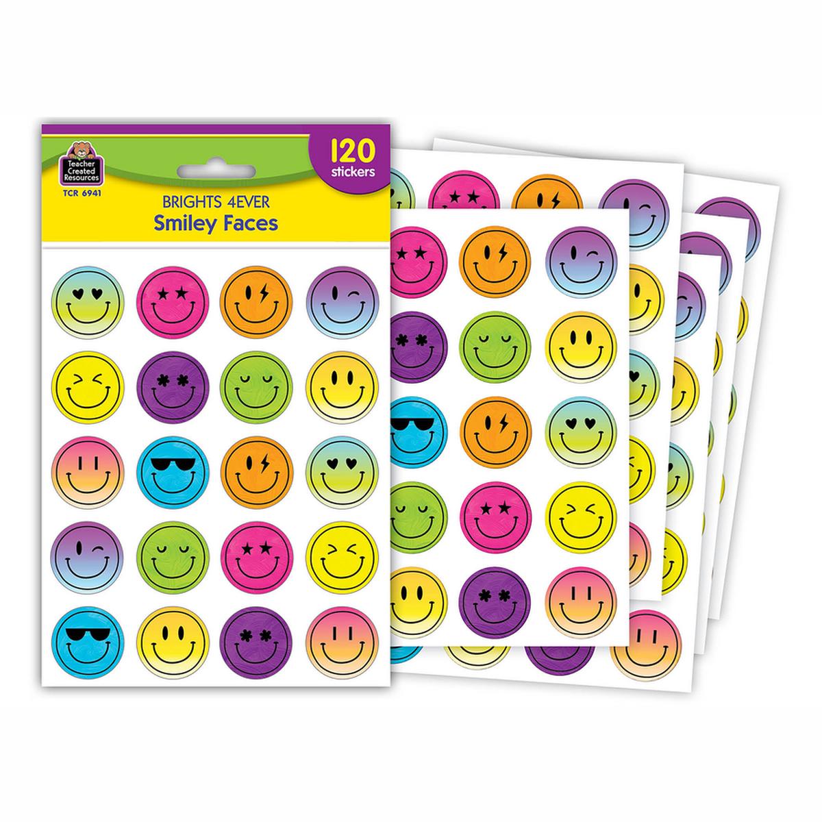 Brights 4Ever Smiley Faces Stickers