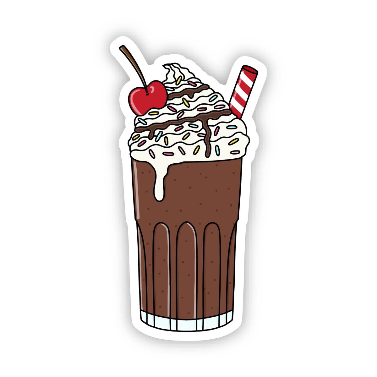 Chocolate Milkshake Sticker