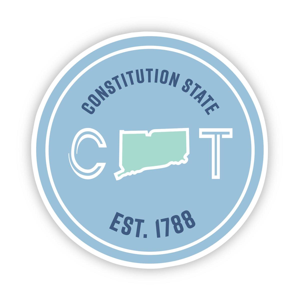 Constitution State Connecticut Sticker