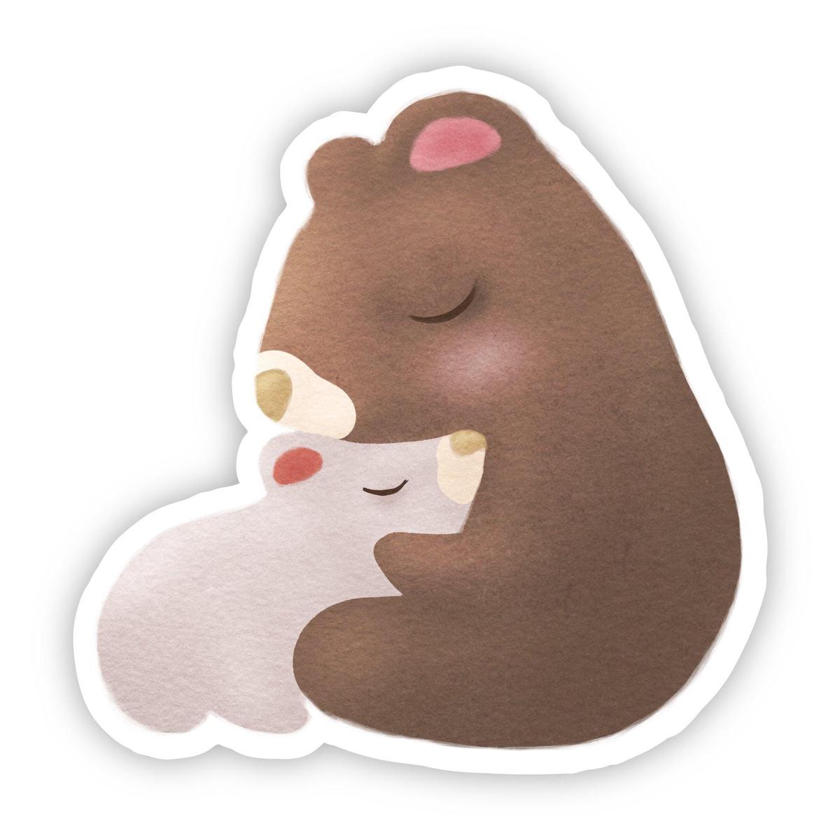 Bear and Cub Mom Sticker
